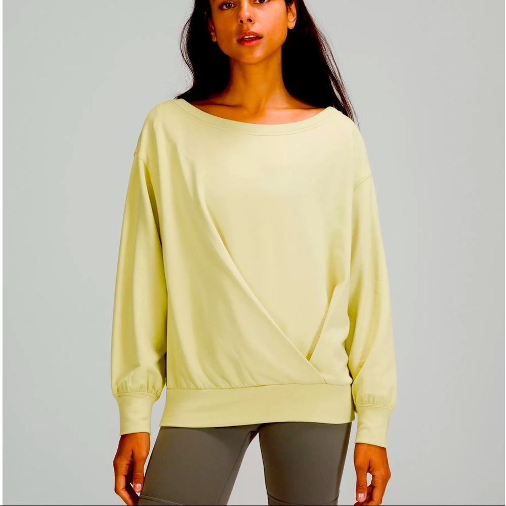 Lululemon Athletica Yellow Sweatshirt